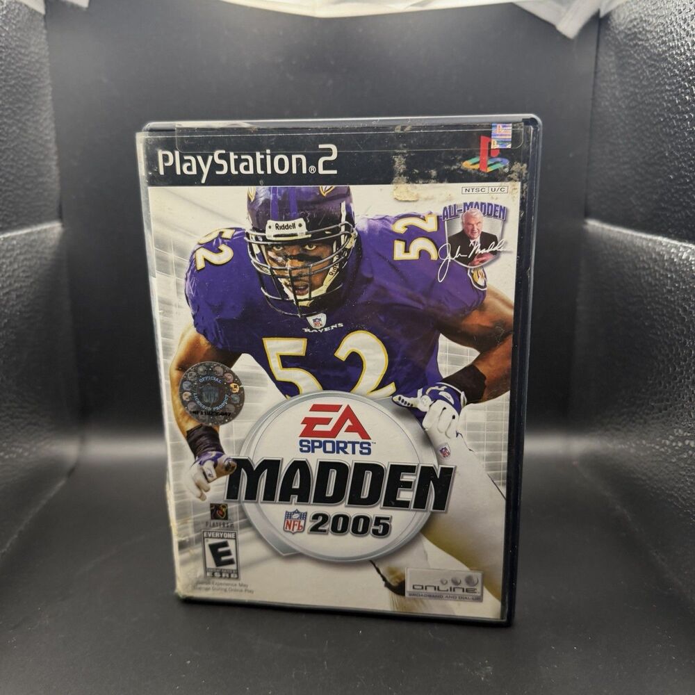 Madden 2005 NFL Football Sony Playstation 2 (PS2) - Box/Manual, tested